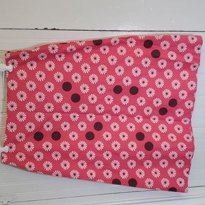 Boden skirt pink with flowers  12L